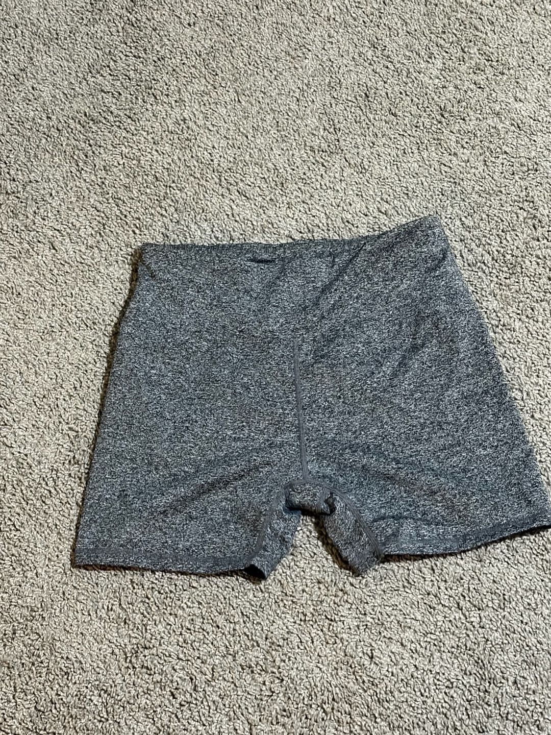 Ebb & Flow Women's Gray Heather Athletic Yoga Gym Shorts Size L 3