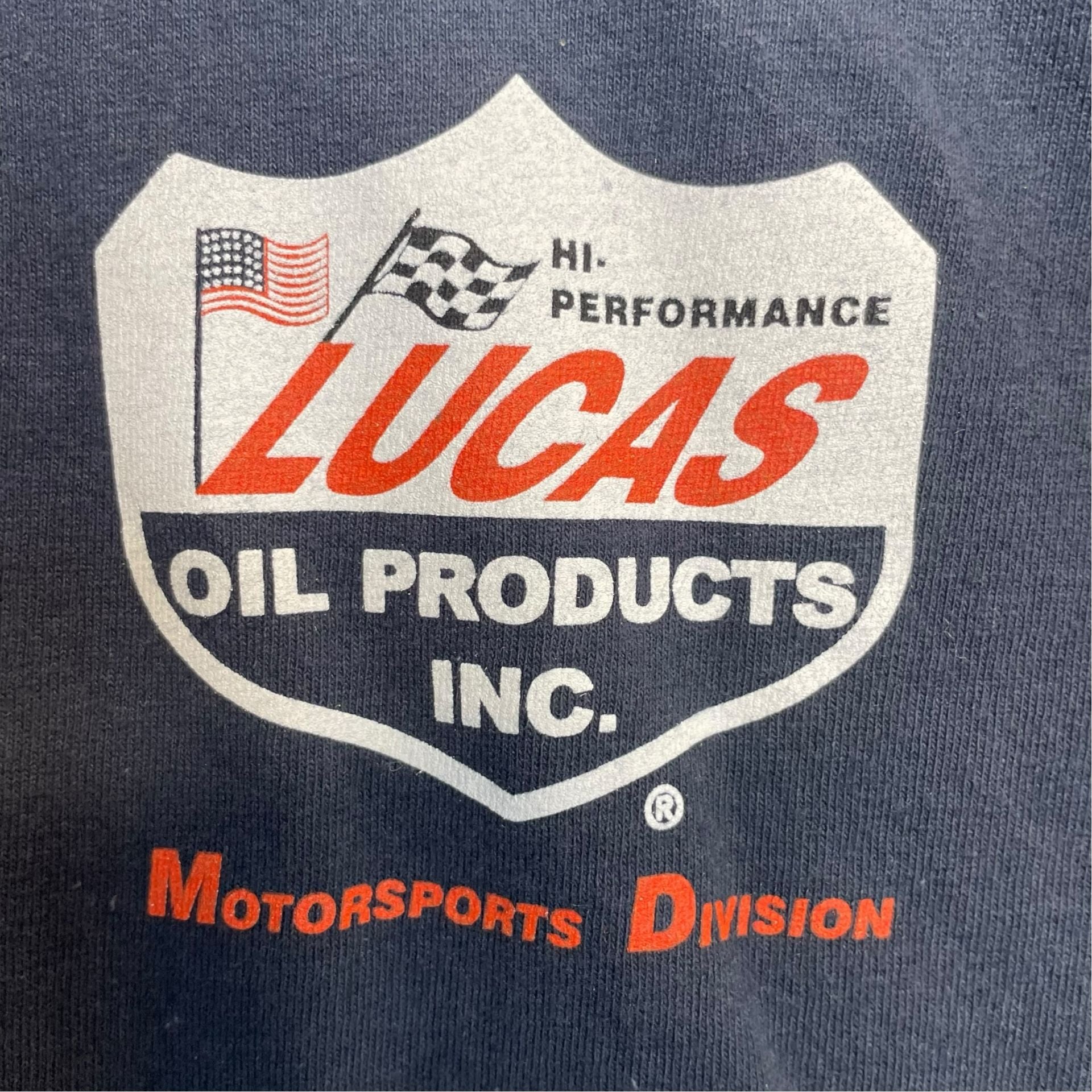 Lucas Oil Products Motorsports Division Racing T-Shirt Navy Men’s XL 3