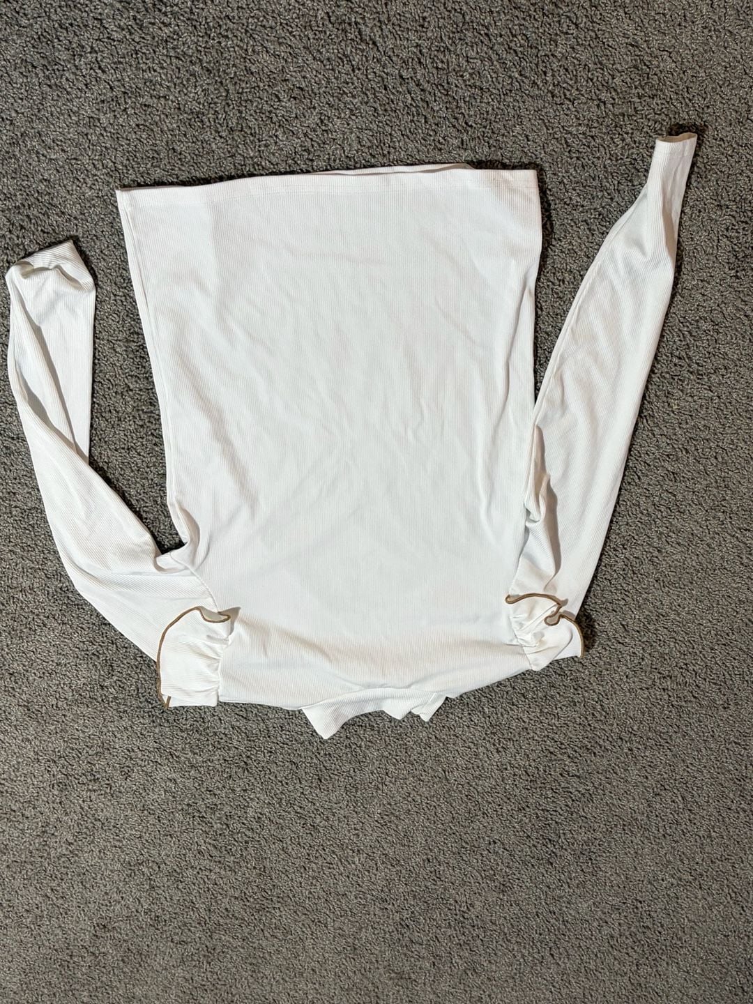 Dual Flutter Shoulder Long Sleeve Tee - -, 6