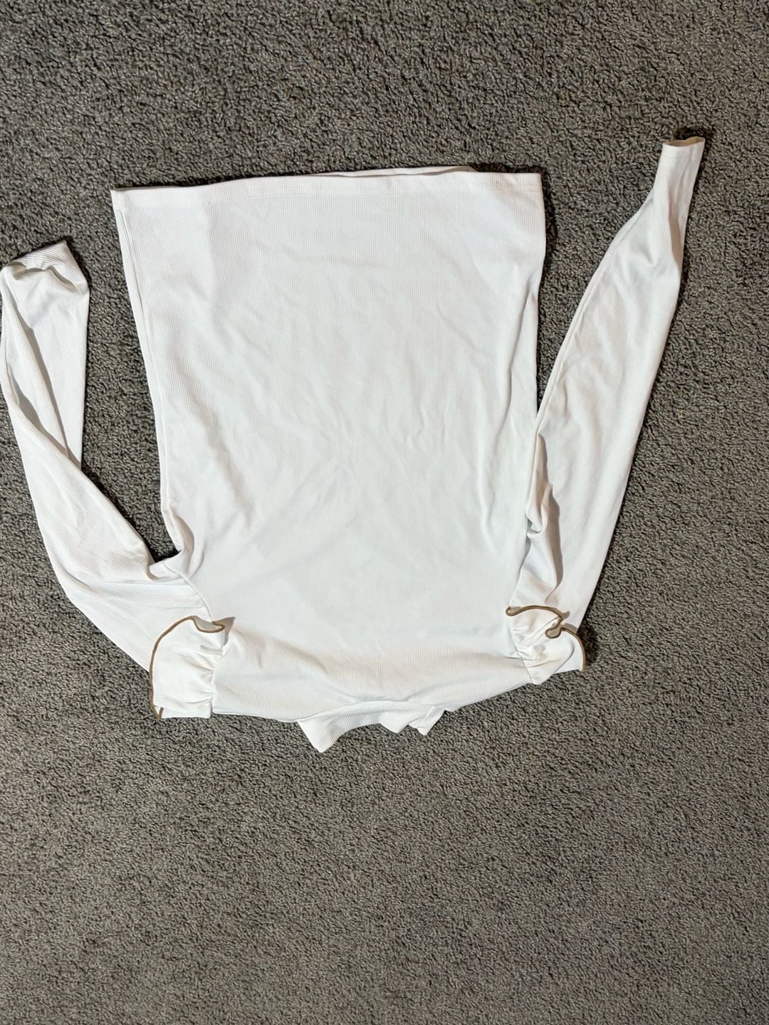 Dual Flutter Shoulder Long Sleeve Tee - -, 7
