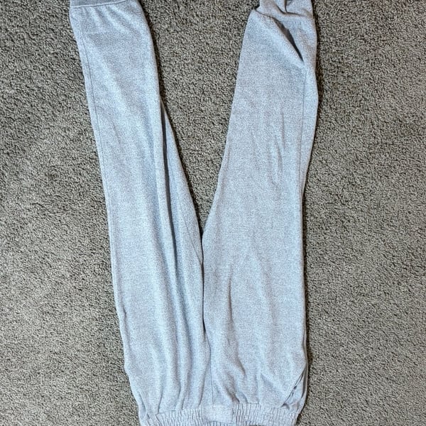 Shosho Gray Fleece Jogger Sweatpants Size M