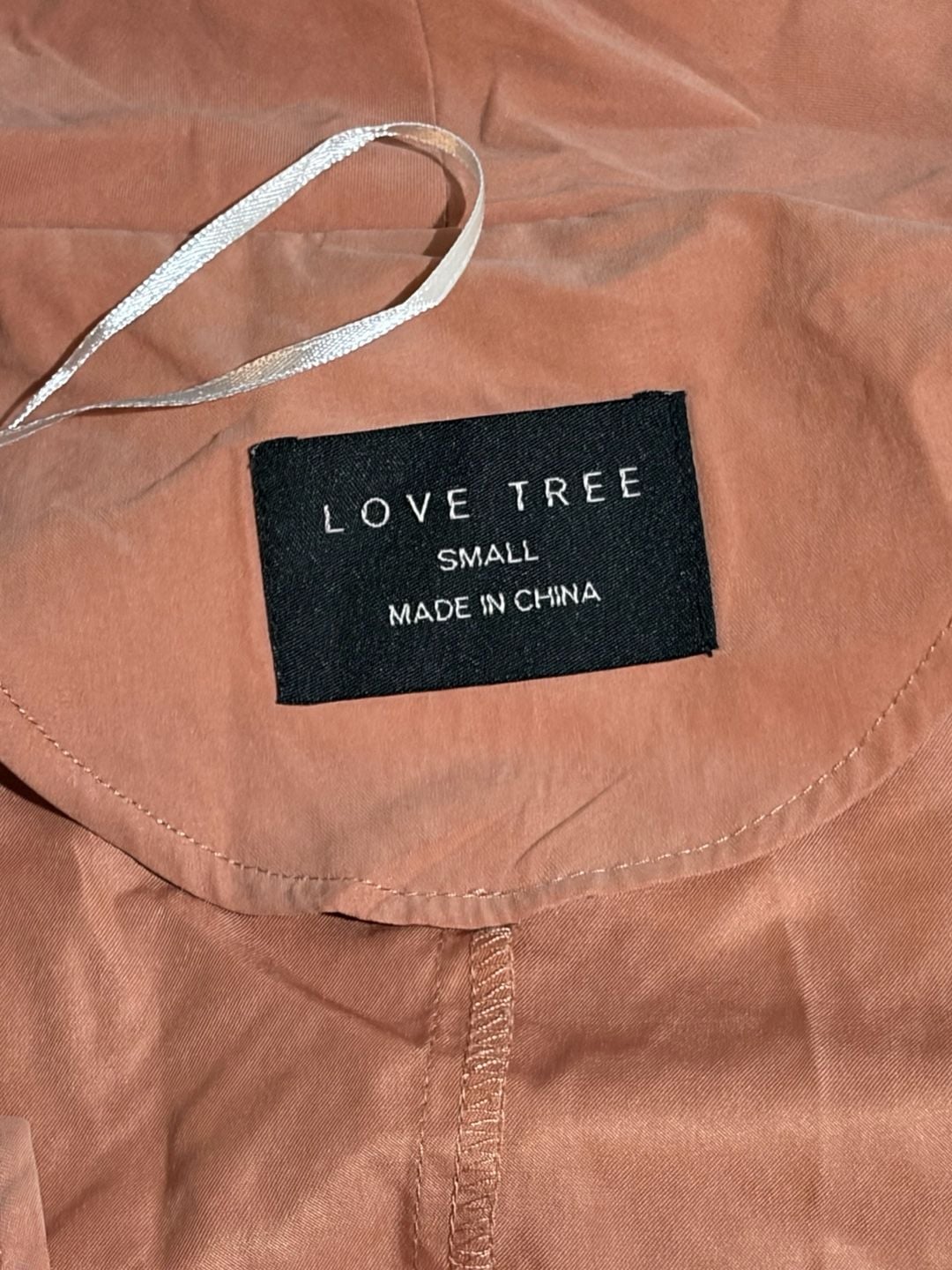 Love Tree Women's Pink Lightweight Open Front Duster Trench Coat Jacket Small 4