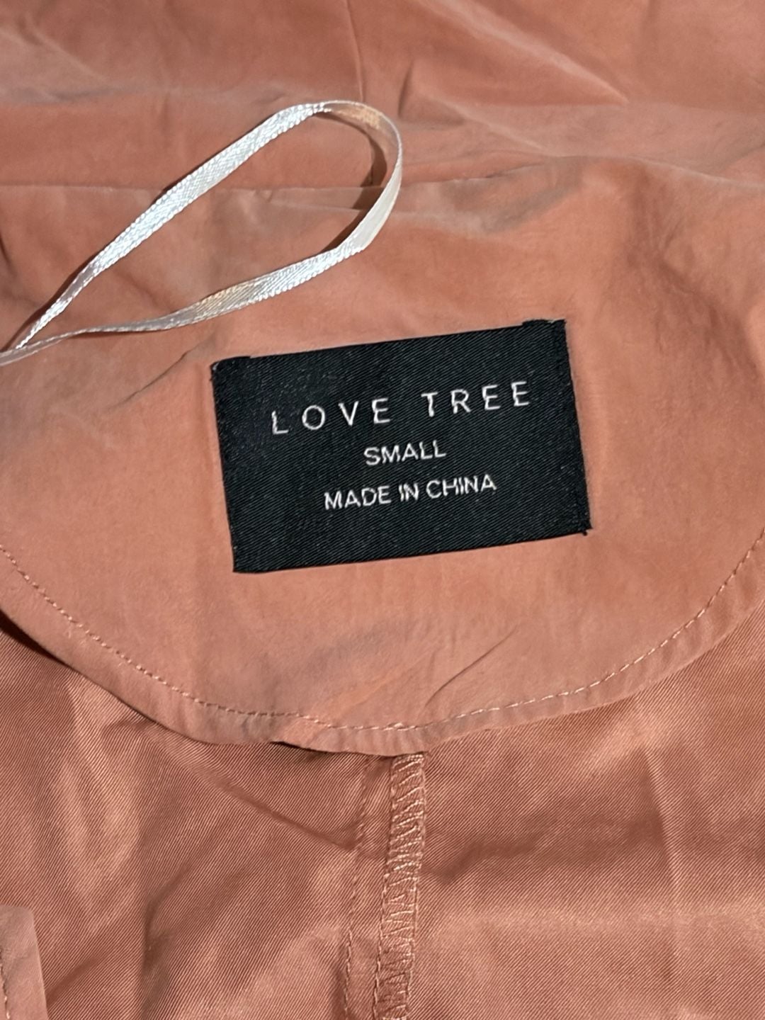 Love Tree Women's Pink Lightweight Open Front Duster Trench Coat Jacket Small 5