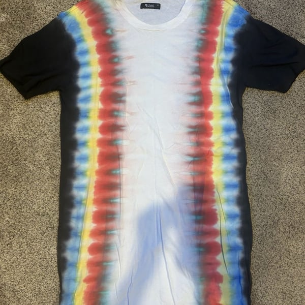 Michael Lauren Rainbow Tie-Dye Short Sleeve T-Shirt
