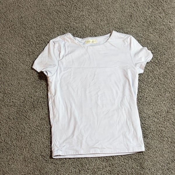 Frankee & Skylarr White Short Sleeve Crew Neck T-Shirt