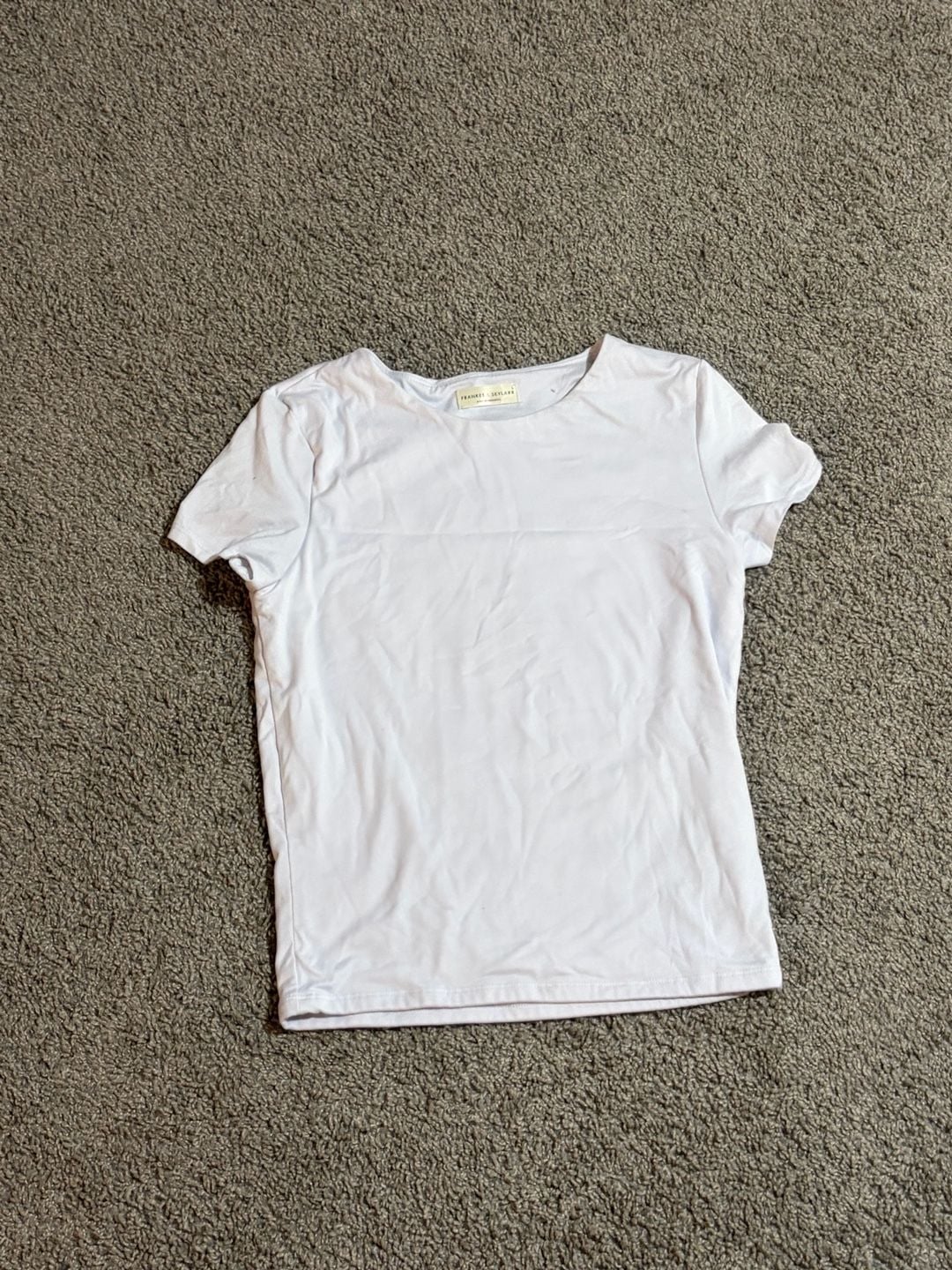 Frankee & Skylarr White Short Sleeve Crew Neck T-Shirt 3