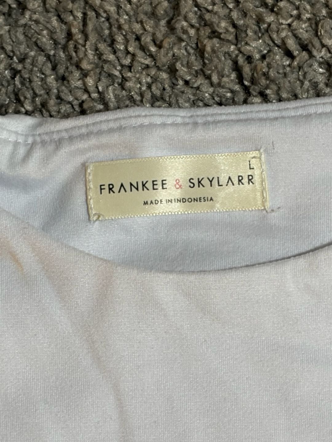 Frankee & Skylarr White Short Sleeve Crew Neck T-Shirt 4