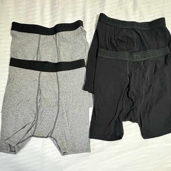 Hanes Men's Comfort Flex Waistband Cotton Boxer Briefs 4-Pack