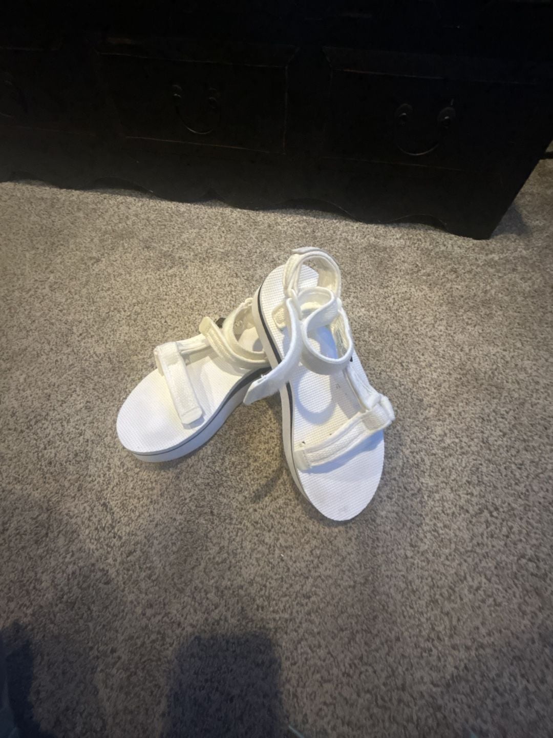 Teva Flatform Universal Mesh Platform Sandal White 2