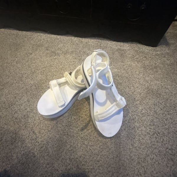 Teva Flatform Universal Mesh Platform Sandal White