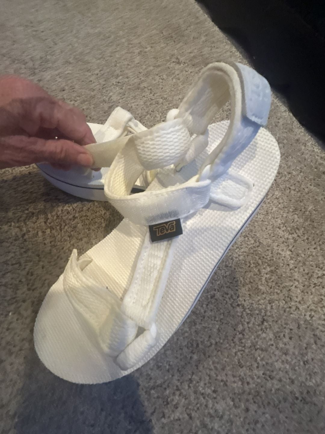 Teva Flatform Universal Mesh Platform Sandal White 3