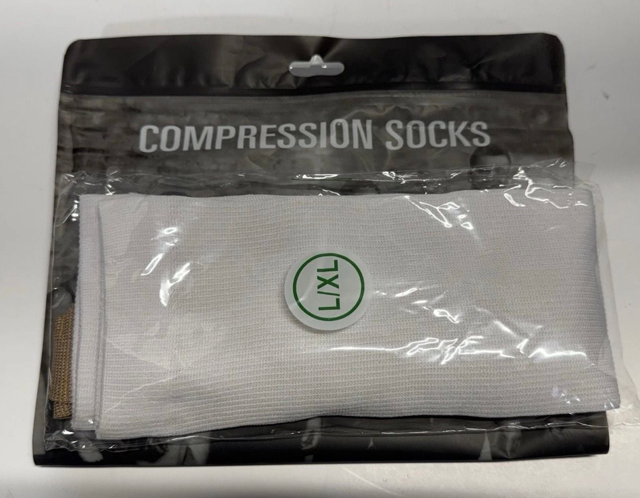 Compression Socks White L/XL 1