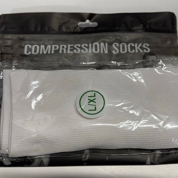 Compression Socks White L/XL