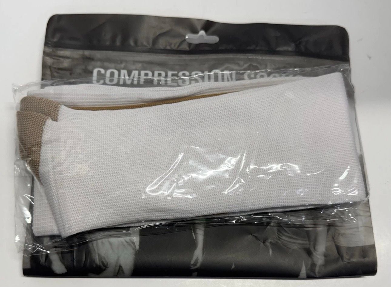 Compression Socks White L/XL 2