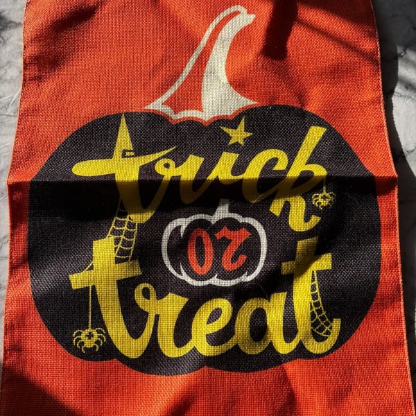 Trick or Treat Halloween Pumpkin Garden Flag