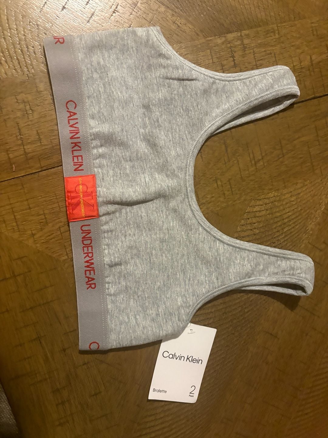 Calvin Klein Bralette Grey M 7/8 1