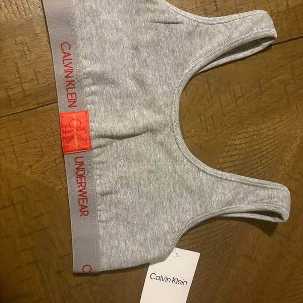 Calvin Klein Bralette Grey M 7/8