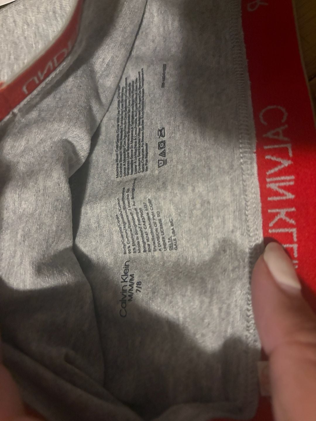 Calvin Klein Bralette Grey M 7/8 3