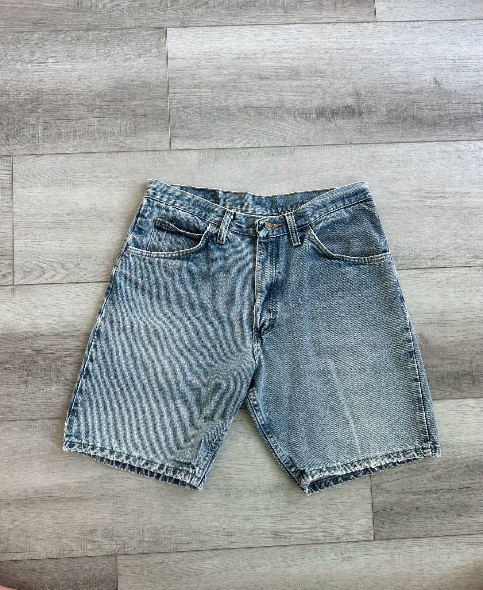 Wrangler Relaxed Fit Denim Jean Shorts 33 Reg Light Wash Jorts 2