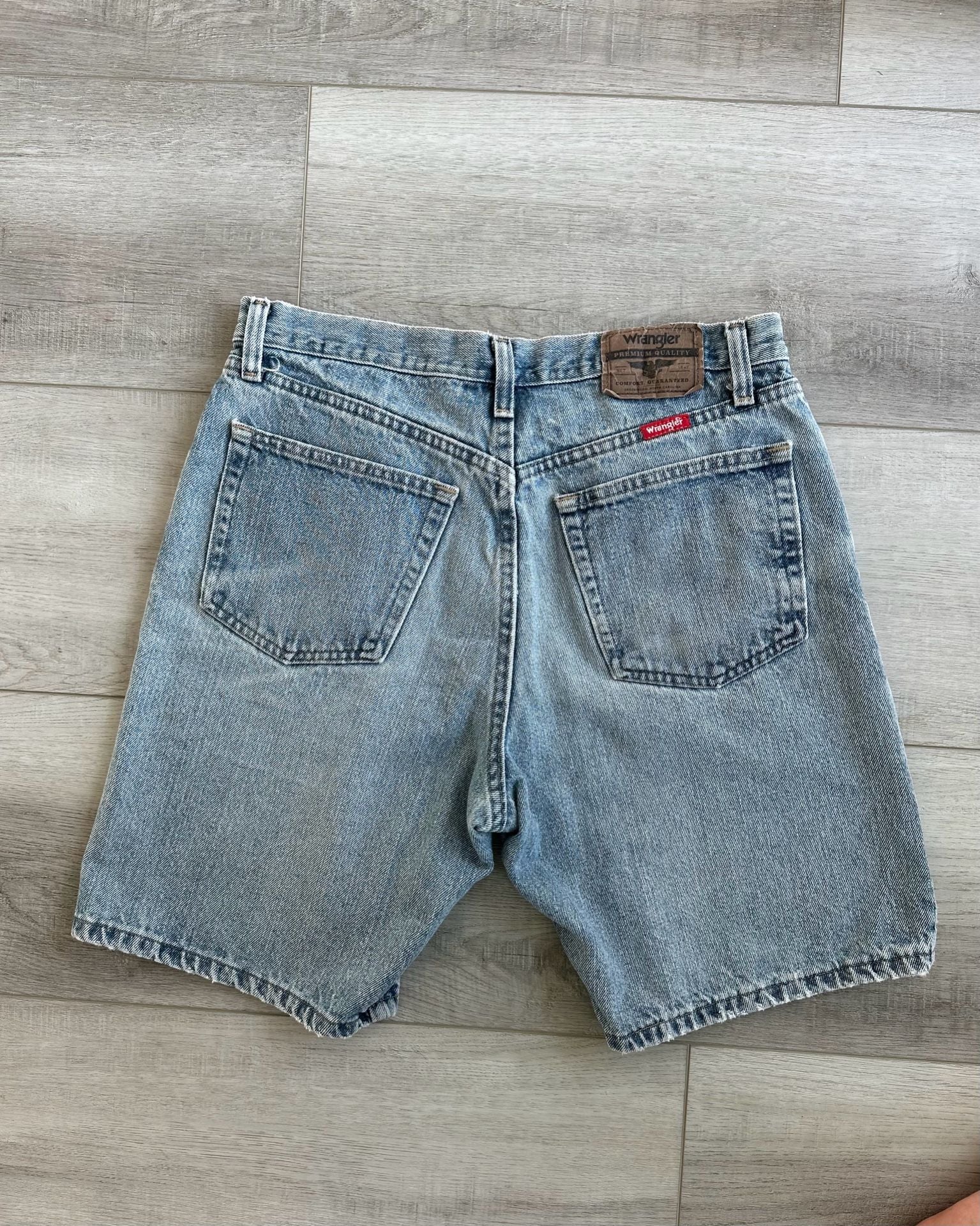 Wrangler Relaxed Fit Denim Jean Shorts 33 Reg Light Wash Jorts 3