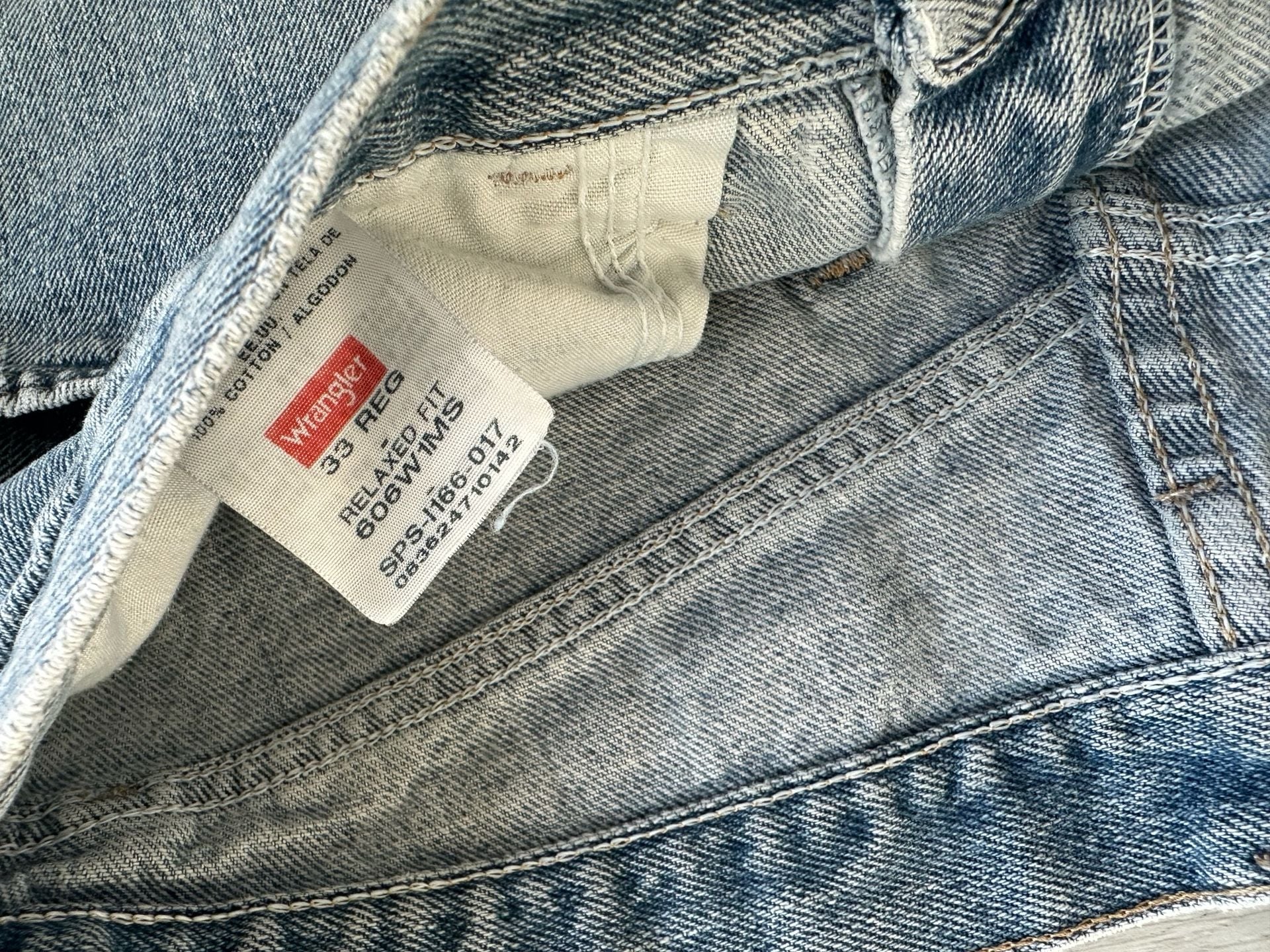Wrangler Relaxed Fit Denim Jean Shorts 33 Reg Light Wash Jorts 4
