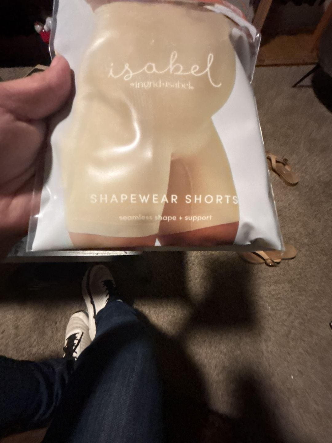 Isabel Maternity by Ingrid & Isabel Shapewear Shorts Taupe Small 3