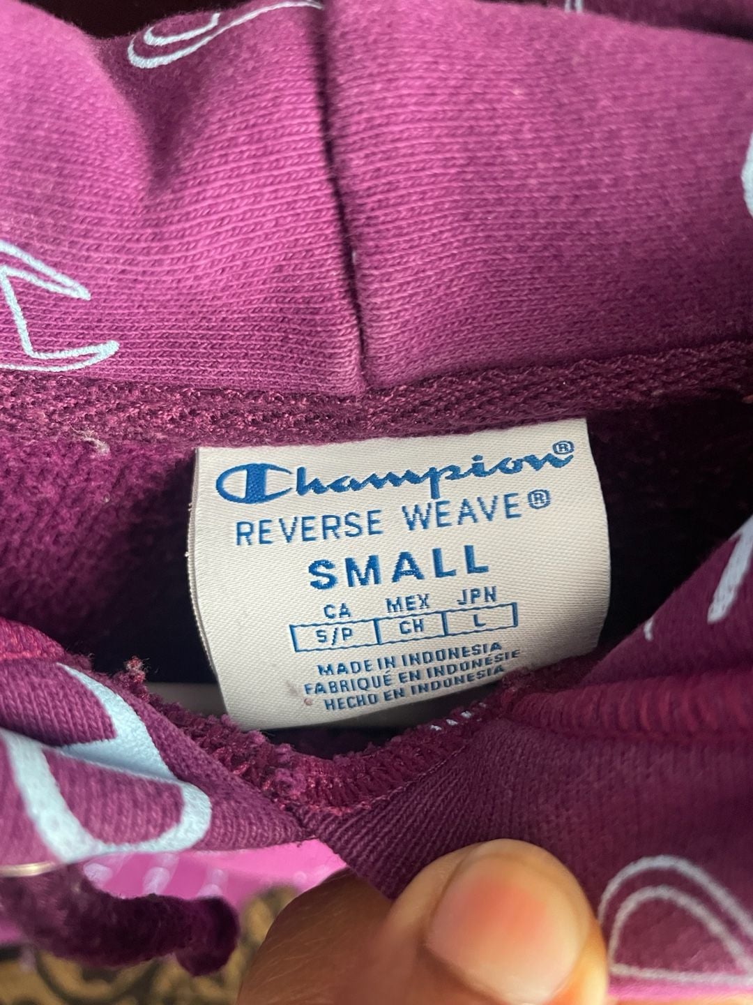Champion Reverse Weave Purple Hoodie 3