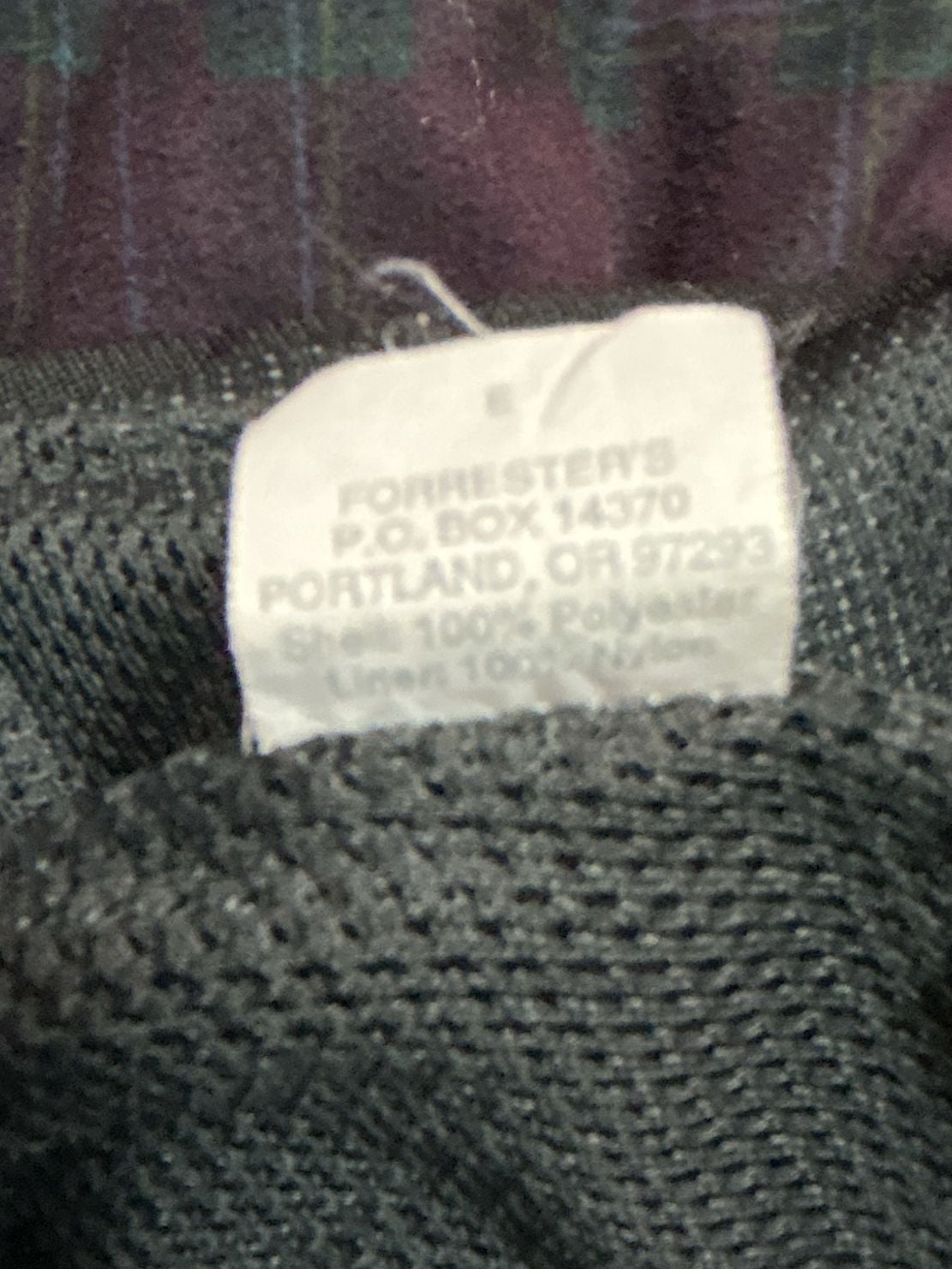 Forrester's Vintage Plaid V-Neck Golf Windbreaker Pullover Size S 6