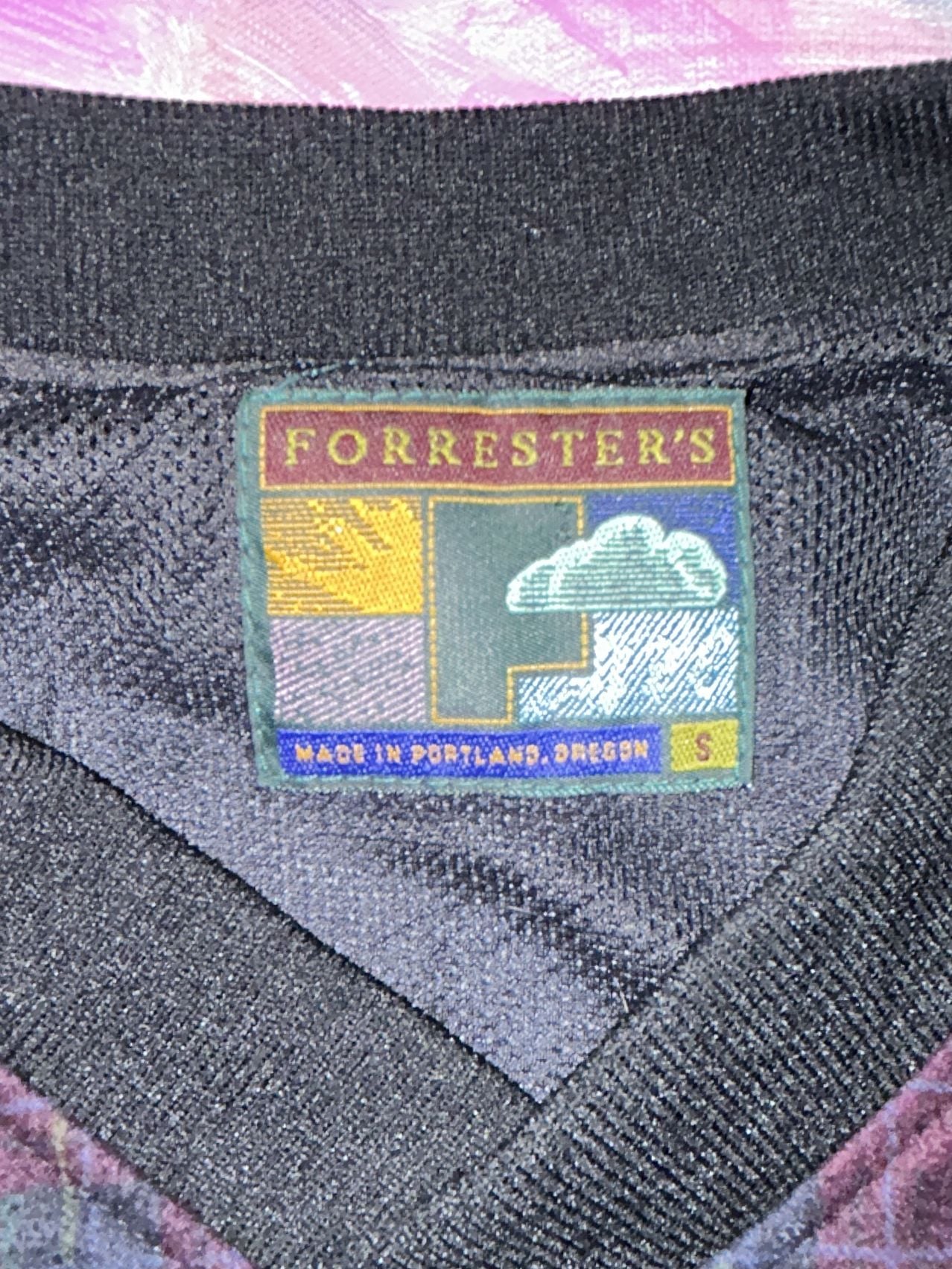 Forrester's Vintage Plaid V-Neck Golf Windbreaker Pullover Size S 4