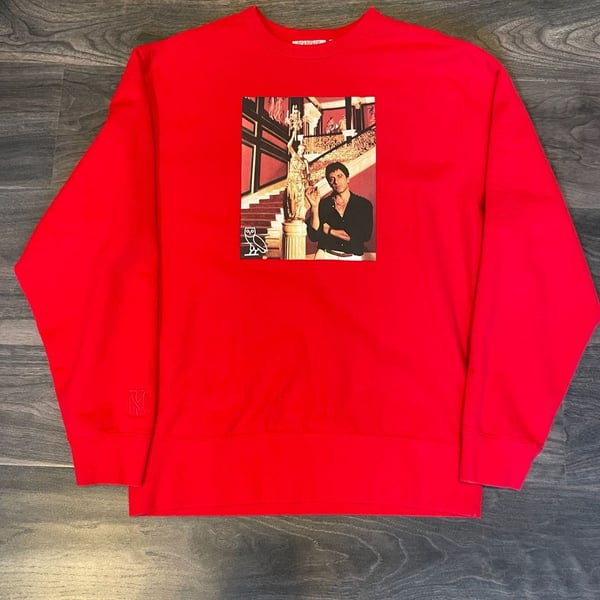October's Very Own OVO x Scarface Crewneck Sweatshirt Red Large