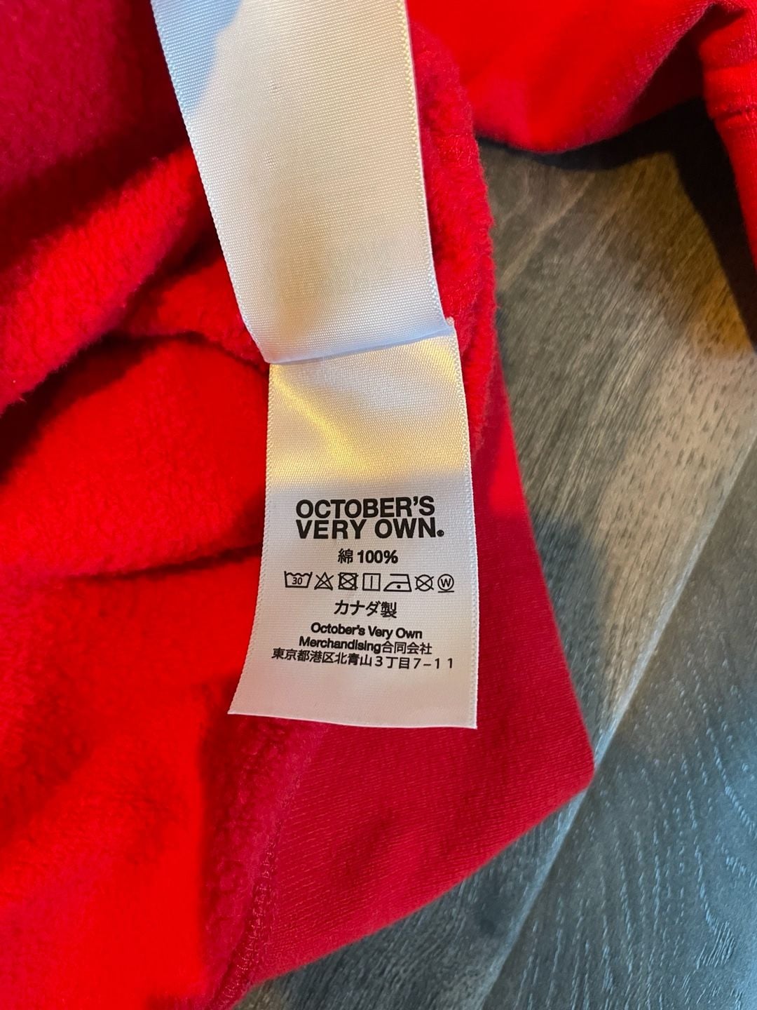 October's Very Own OVO x Scarface Crewneck Sweatshirt Red Large 8