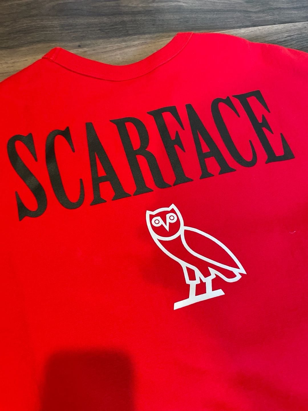 October's Very Own OVO x Scarface Crewneck Sweatshirt Red Large 10