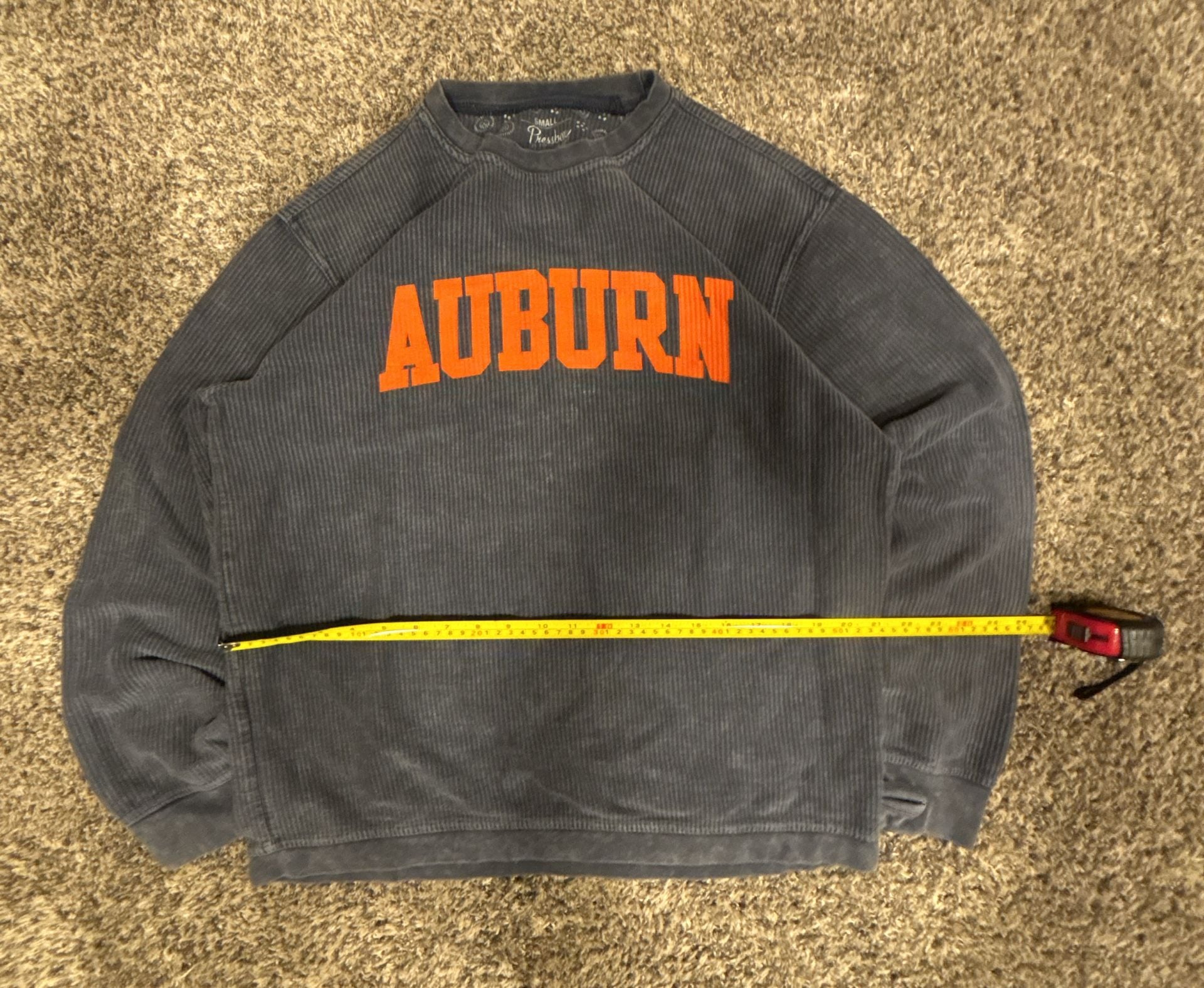 Pressbox Auburn Tigers Comfy Cord Vintage Wash Basic Arch Pullover Sweatshirt 4