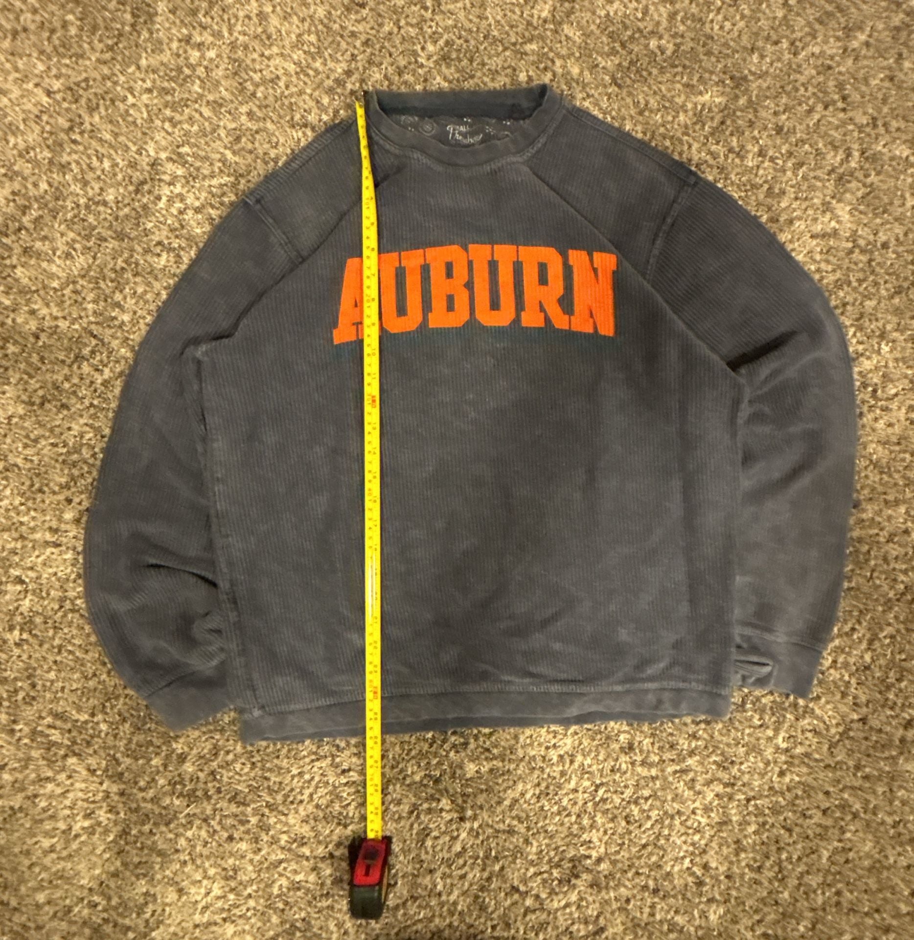Pressbox Auburn Tigers Comfy Cord Vintage Wash Basic Arch Pullover Sweatshirt 5