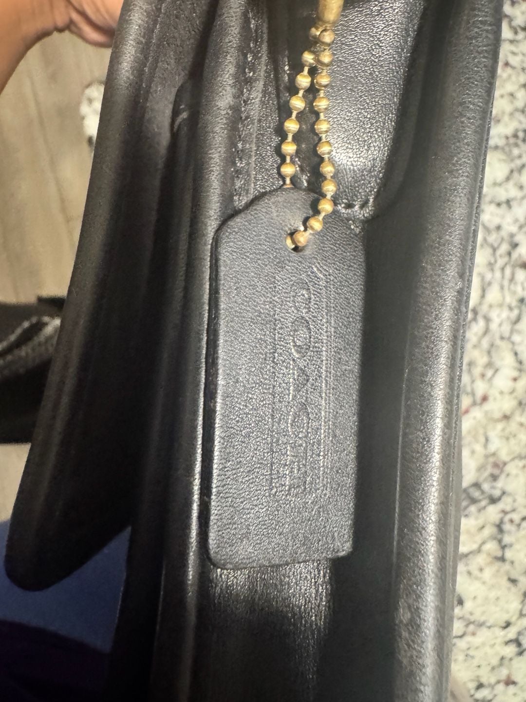 Vintage Coach Black Station Bag Satchel Shoulder Cross-body 5130 7