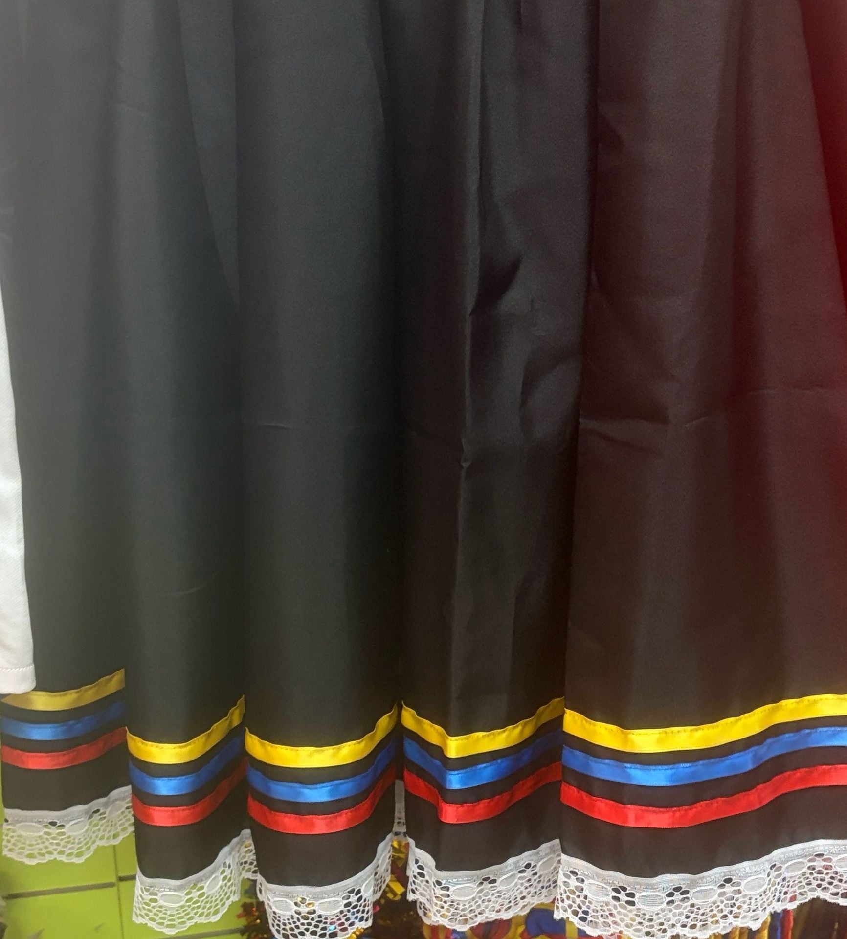 Ribbons Dress Yellow, Blue, Red, Colombian Dress, Venezuelan Dress, Ecuador 13
