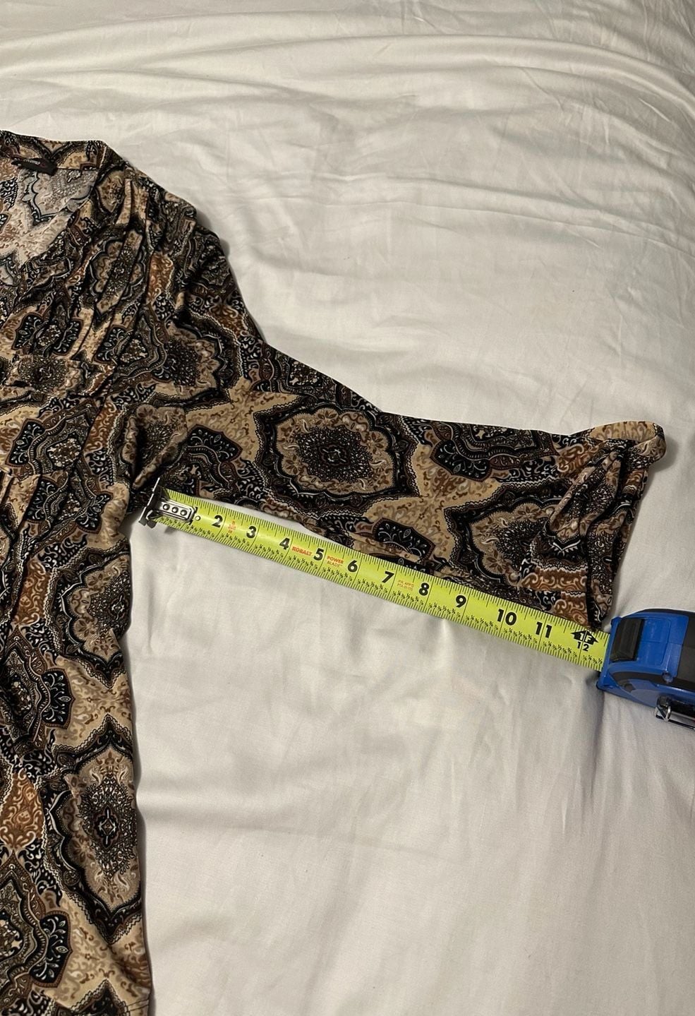 Cocomo Long Sleeve V-Neck Tunic with Geometric Print 5