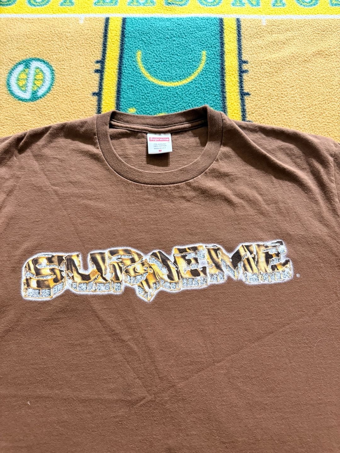 Supreme Diamond Tee Brown FW21 2