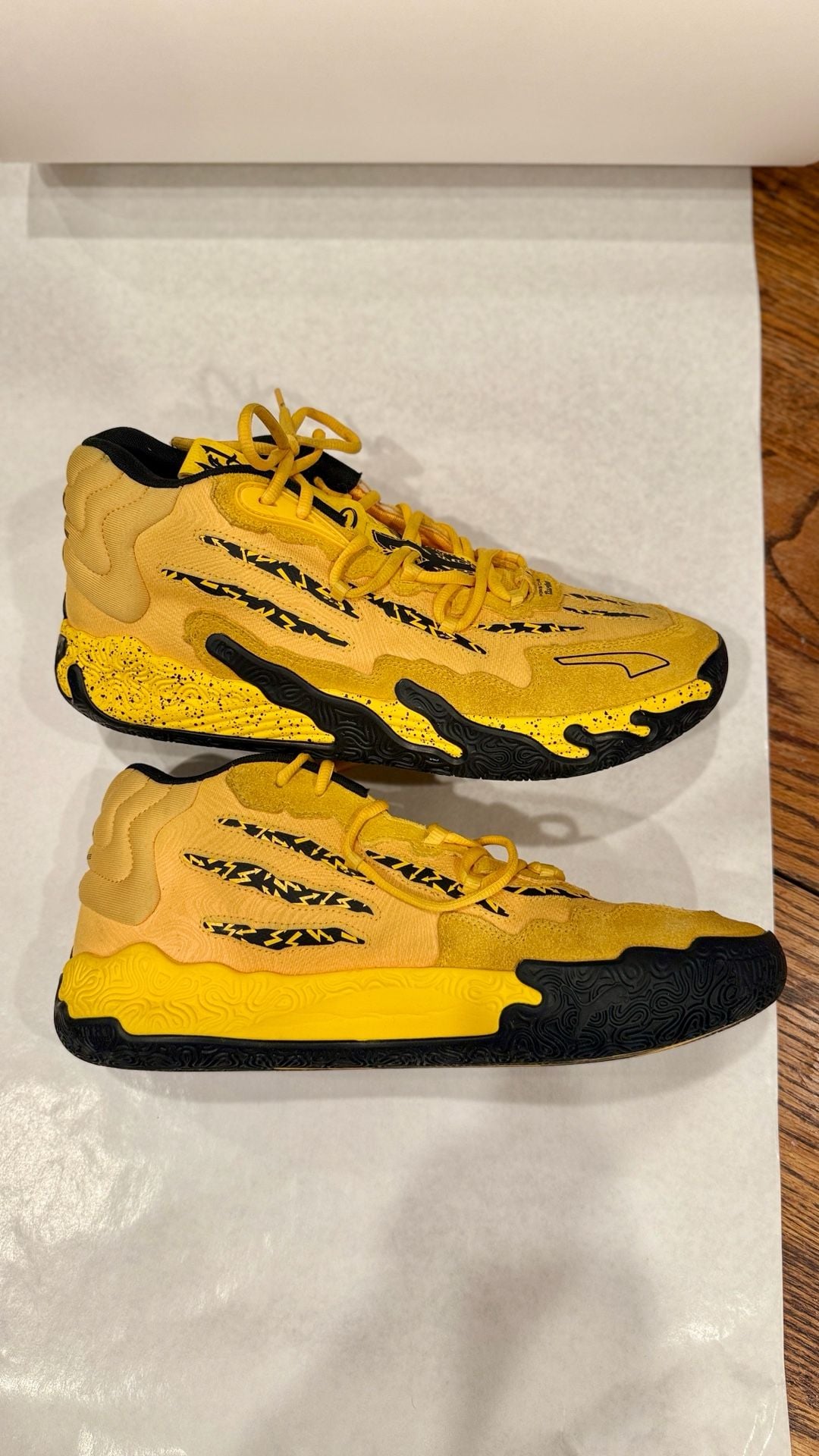 Puma MB.03 x Porsche Legacy Sport Yellow Black Basketball Shoes (Men's Size 13) 2
