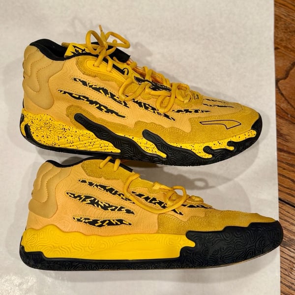 Puma MB.03 x Porsche Legacy Sport Yellow Black Basketball Shoes (Men's Size 13)