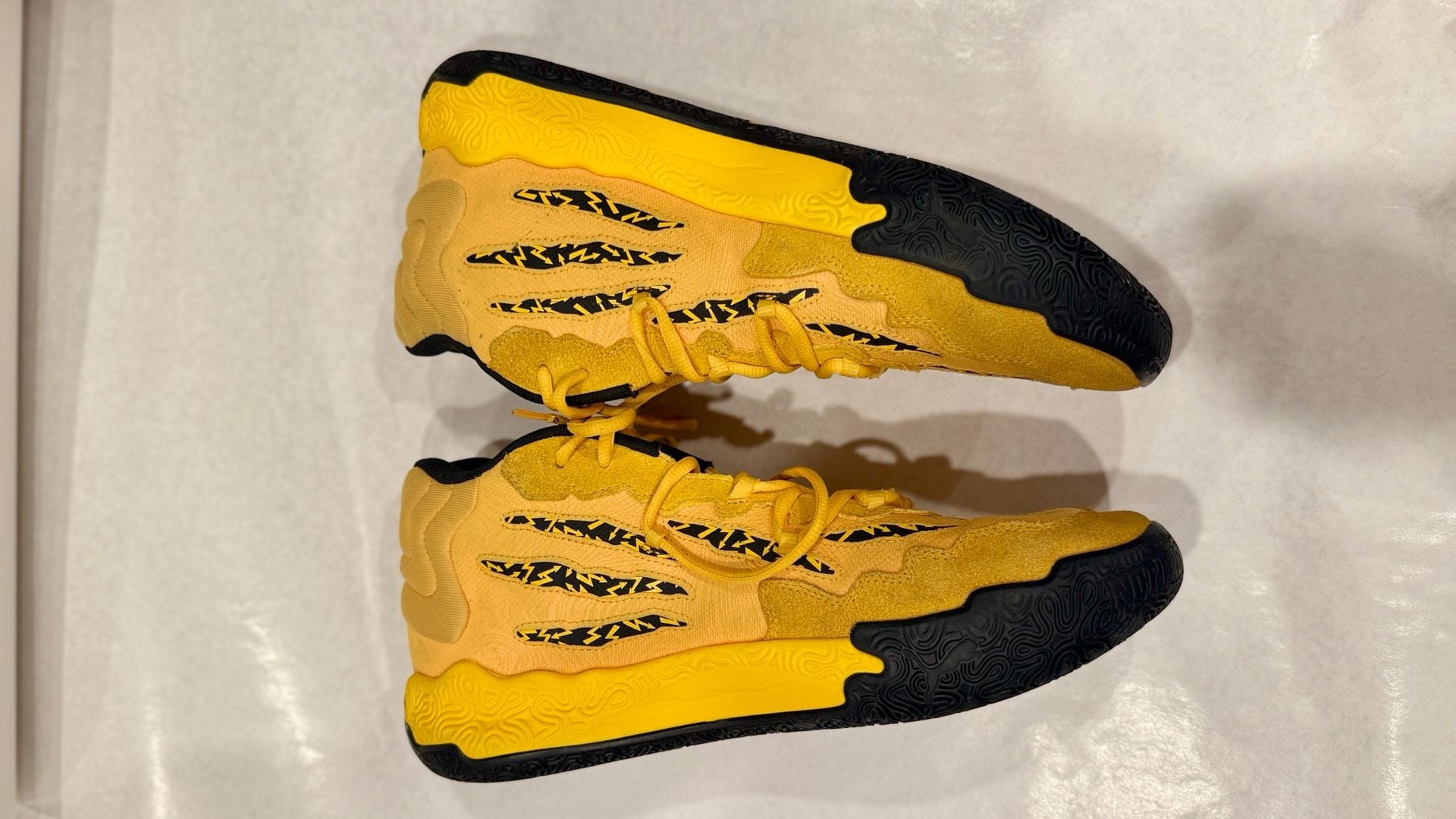 Puma MB.03 x Porsche Legacy Sport Yellow Black Basketball Shoes (Men's Size 13) 4