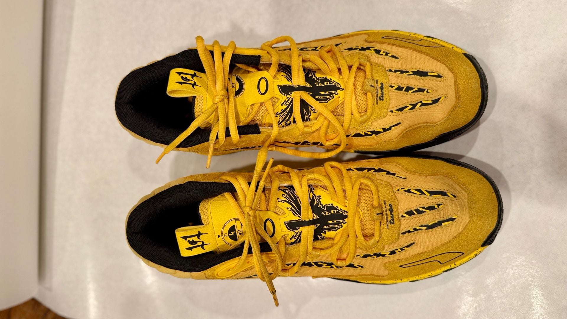 Puma MB.03 x Porsche Legacy Sport Yellow Black Basketball Shoes (Men's Size 13) 5