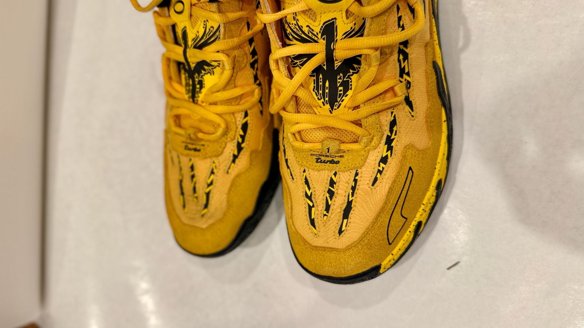 Puma MB.03 x Porsche Legacy Sport Yellow Black Basketball Shoes (Men's Size 13) 6