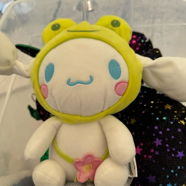 Sanrio Cinnamoroll Plush in Frog Hoodie, 9in