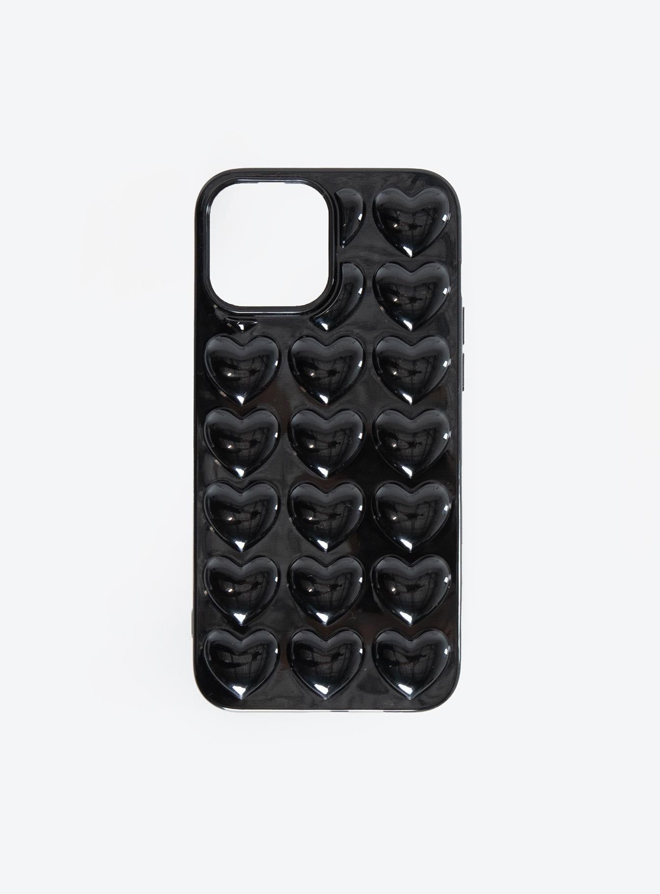 NWT Princess Polly Black Heart iPhone 15 Pro Max Case 2