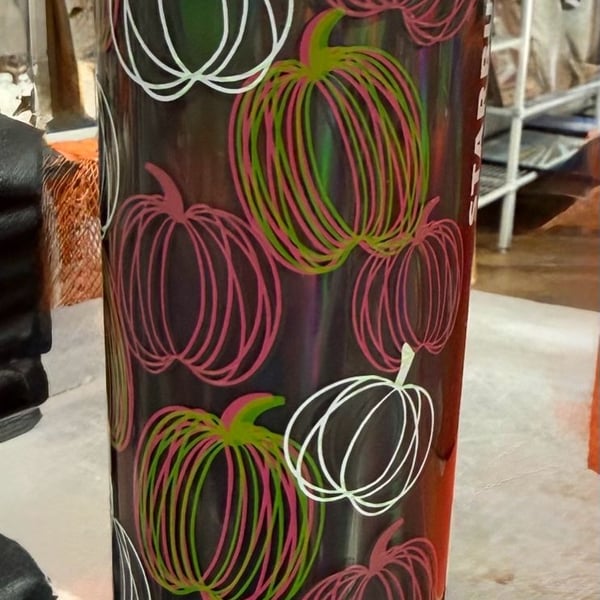 Starbucks 2023 Halloween Glow In Dark Pumpkin Tumbler