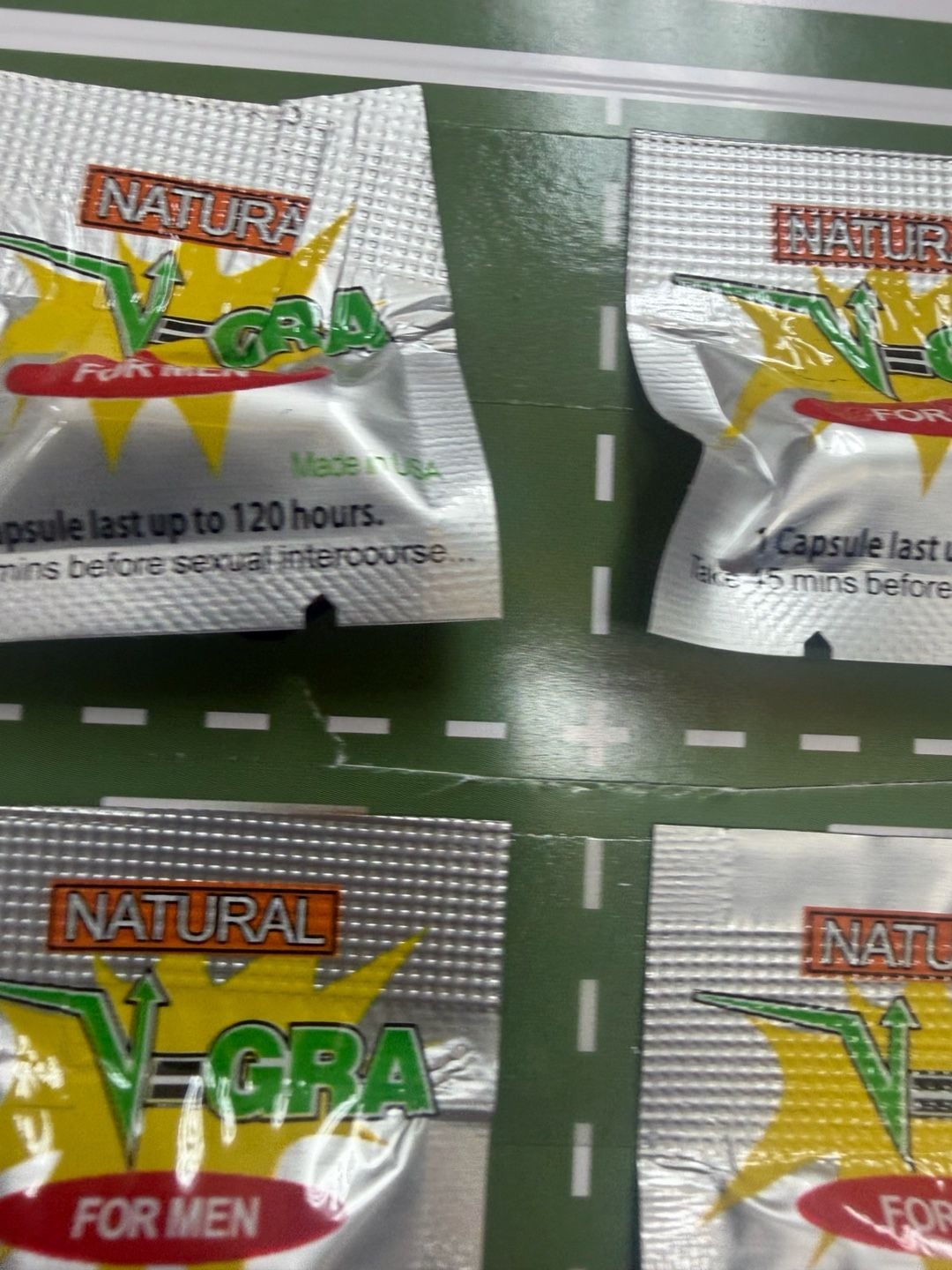 2 Natural V-Gra For Men Dietary Supplement Capsule Packs 1