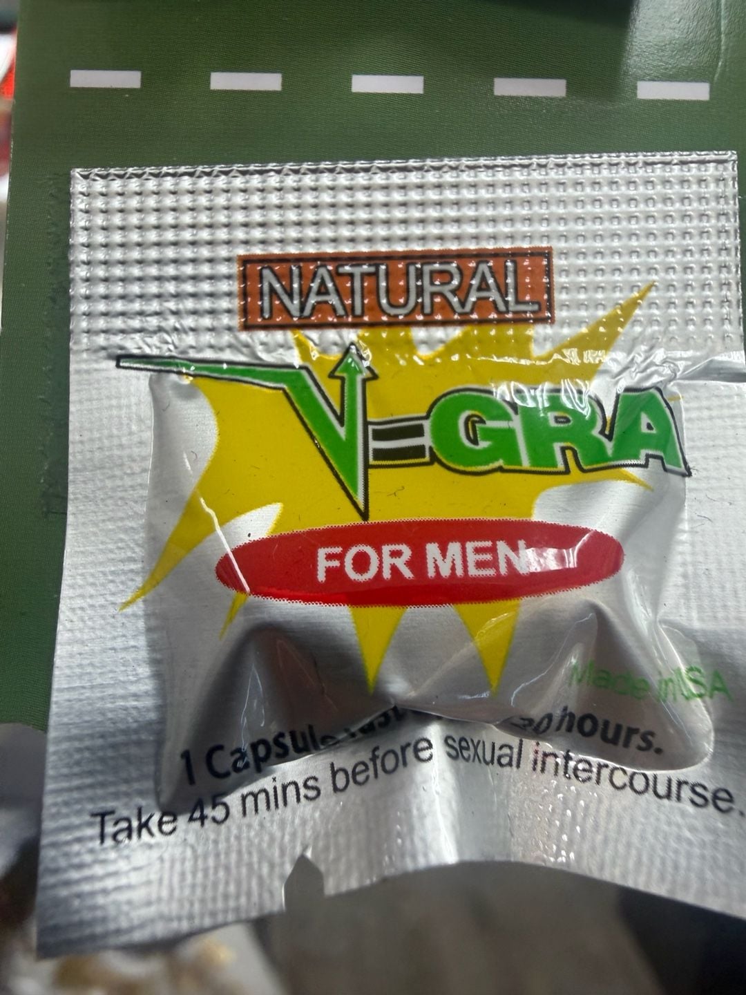 2 Natural V-Gra For Men Dietary Supplement Capsule Packs 2
