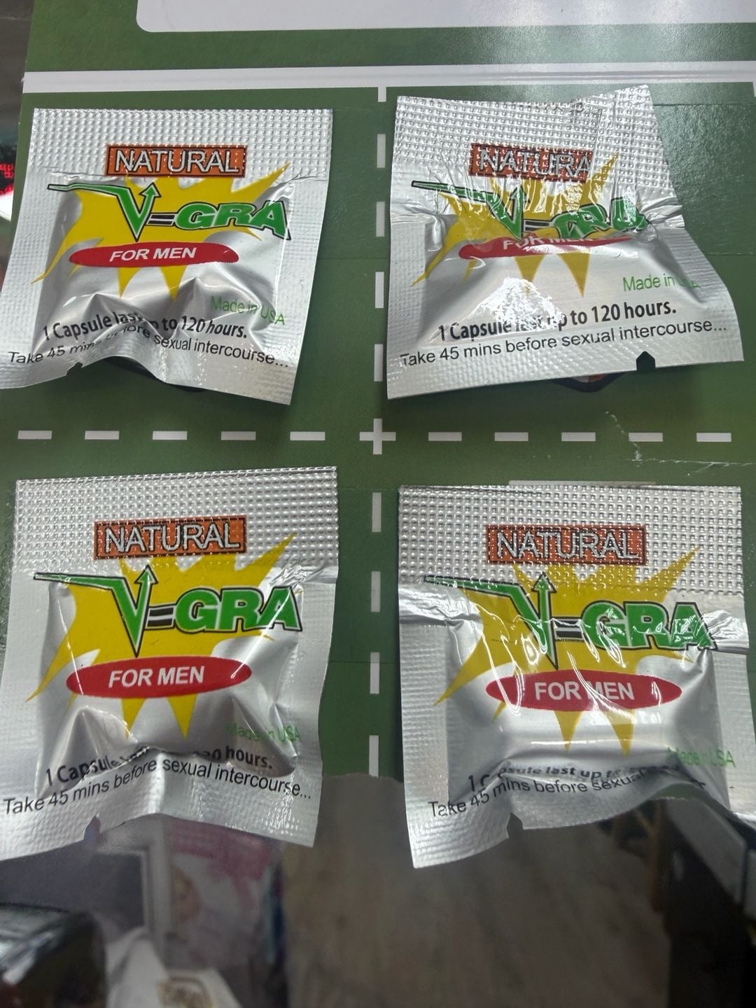 2 Natural V-Gra For Men Dietary Supplement Capsule Packs 6