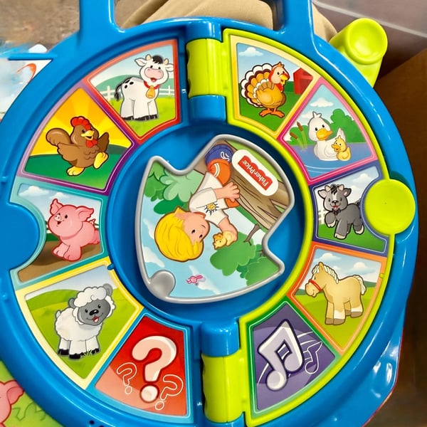 FisherPrice Lttl Ppl World of Animals See 'n Say Toddler Musical Learning Toy